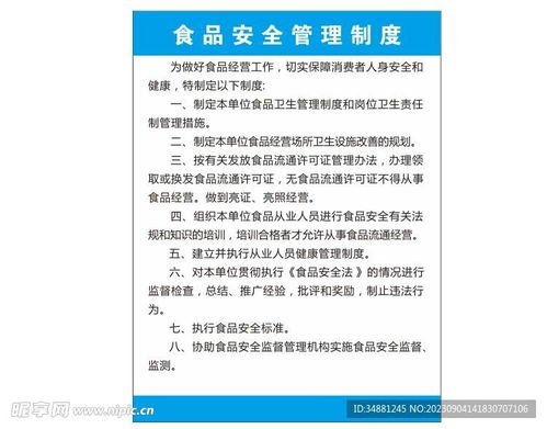 食品安全管理制度設(shè)計圖
